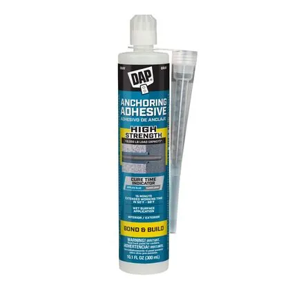 Anchoring Adhesive, Grey Color, 10.1 oz, Pack of 6