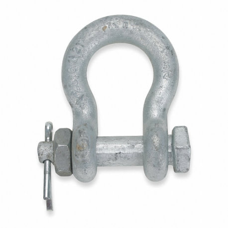 Anchor Shackle, Bolt/Cotter/Nut Pin, 10000 lb Working Load Limit