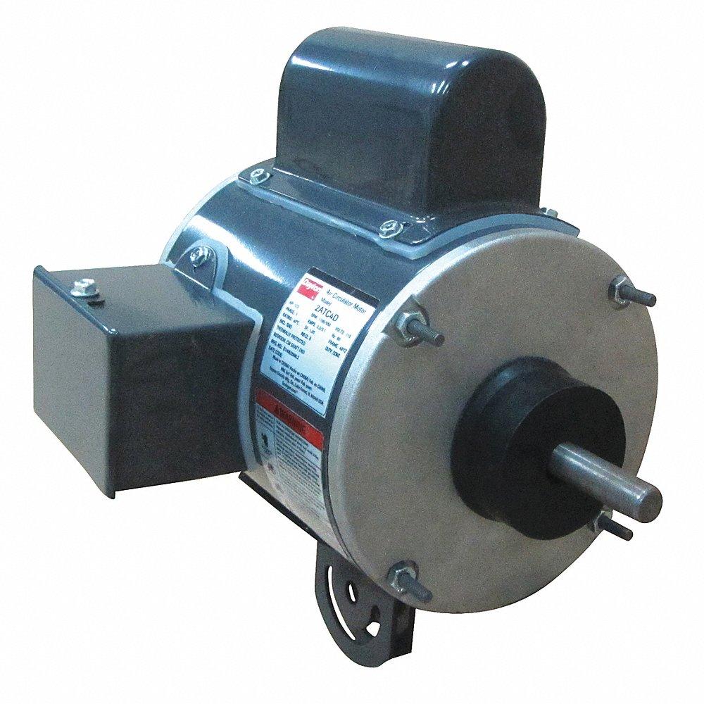 Piedestal ventilatormotor, 1/4 HK, 1100 RPM, 115V AC, 2A fuld belastning