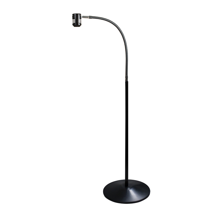 Saturn LED, Pedestal Floor Stand Base Light, Black