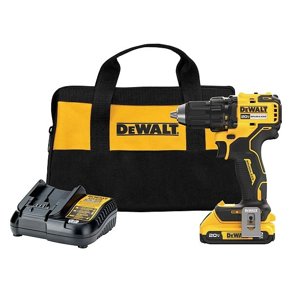 Cordless Drills, 20VDC, 1650RPM, 2.0Ah Bat
