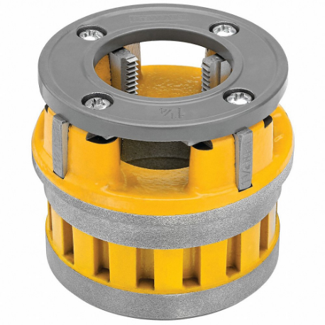Manual Threader Die Head, 12R, 1 1/4 Inch Pipe, NPT, High Speed Steel, Right Hand