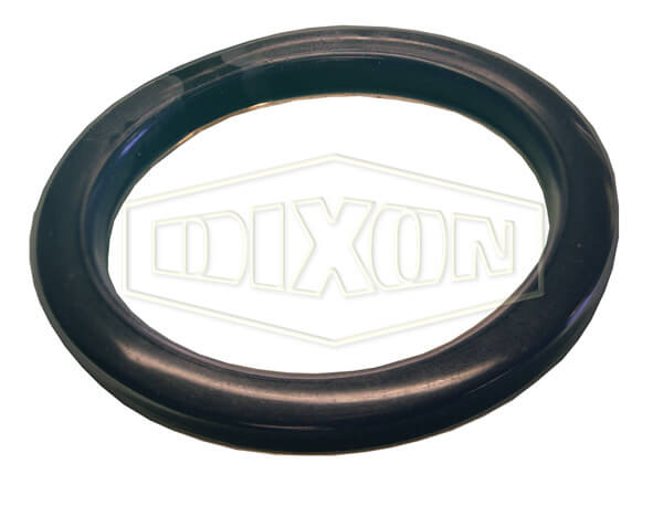Cam and Groove PTFE Encapsulated Gasket, FKM, 1-1/2 Inch Size, Translucent Black
