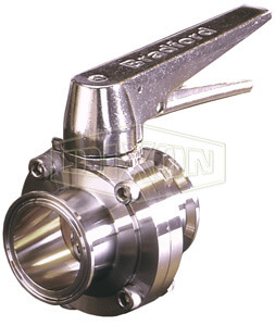 Butterfly Valve, 1/2 Inch Size, With Trigger Handle Clamp Hand, Stainless Steel