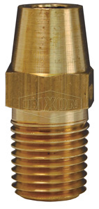 Hex Nipple, Metal Hose Weld, 1/4 Inch Size, Brass