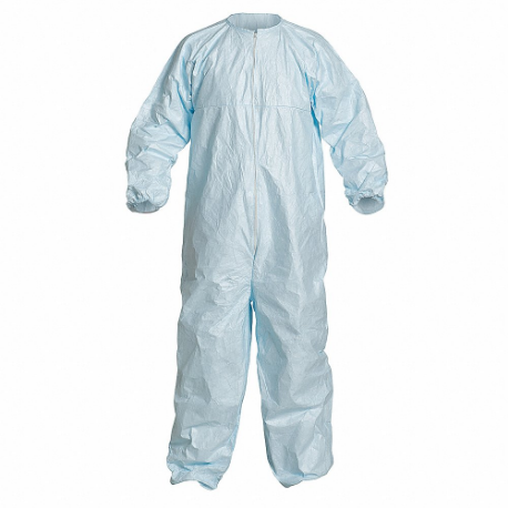 Collared Disposable Coverall, Tyvek Micro-Clean 2-1-2, Light Duty, Bound Seam, XL, 25 Pack