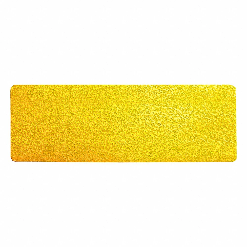Floor Marking Stripe Shape, Rectangle, Solid, Yellow, No Legend, 2 x 5 29/32 Inch, 10PK