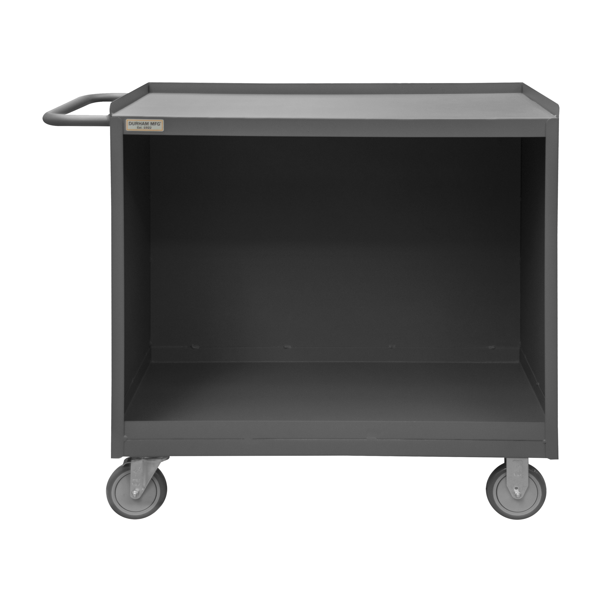 Mobile Bench Cabinet, Steel Top, No Door, Size 24-1/4 x 42-1/8 x 36-3/8 Inch