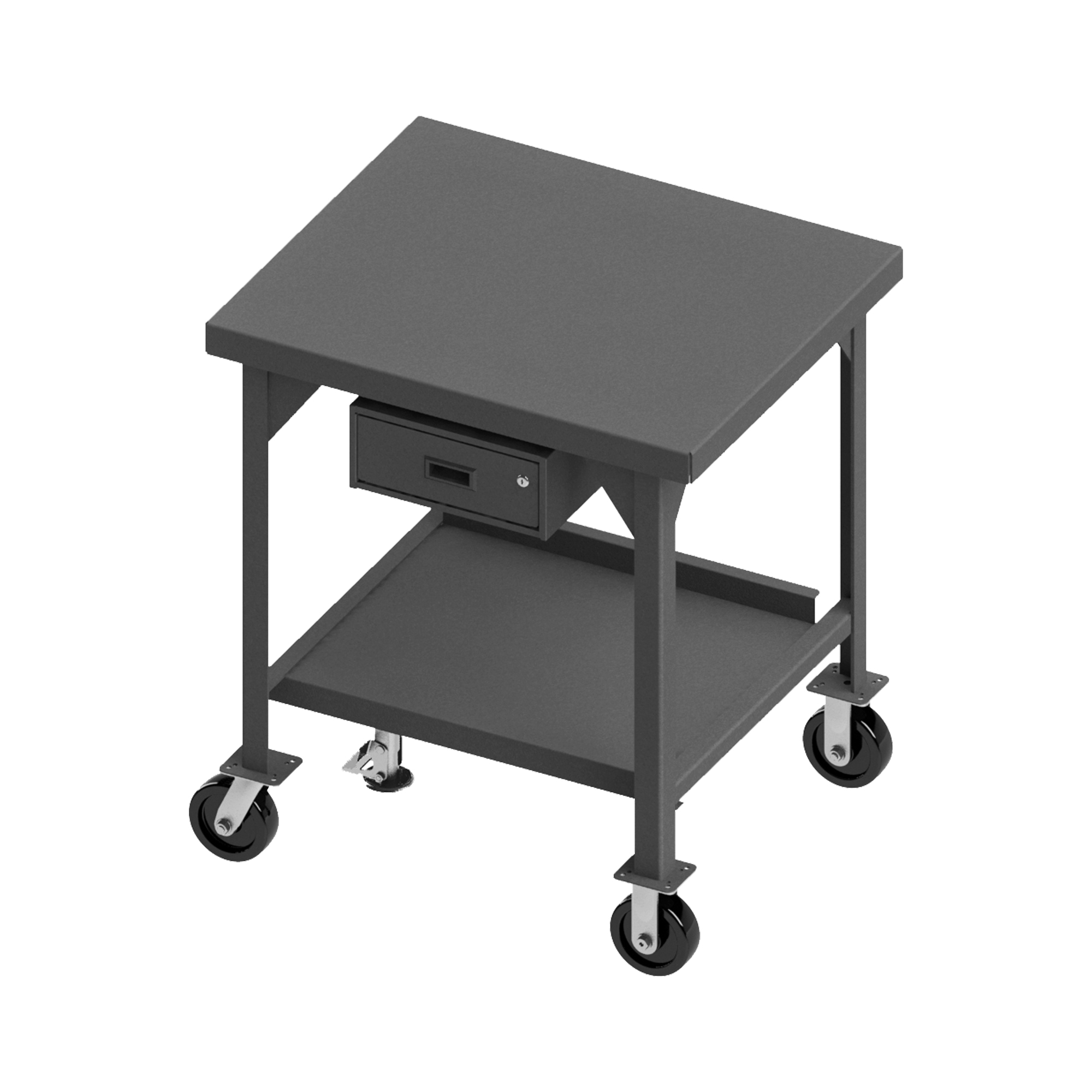 Mobile Workbench With Phenolic Caster, Heavy Duty, Size 36 x 30 Inch