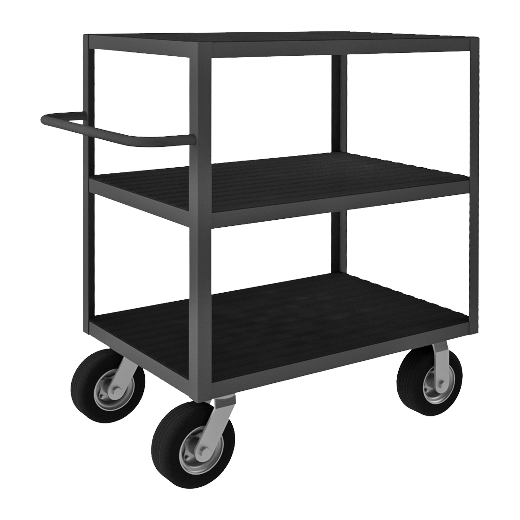 Rolling Instrument Cart With 8 x 2 Inch Caster, 3 Shelf, Size 24 x 36 Inch