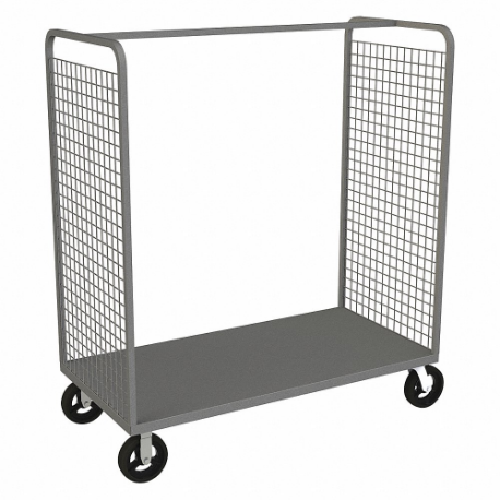 Wire Cart, 1 Shelf, Size 30 x 60 x 68-9/16 Inch