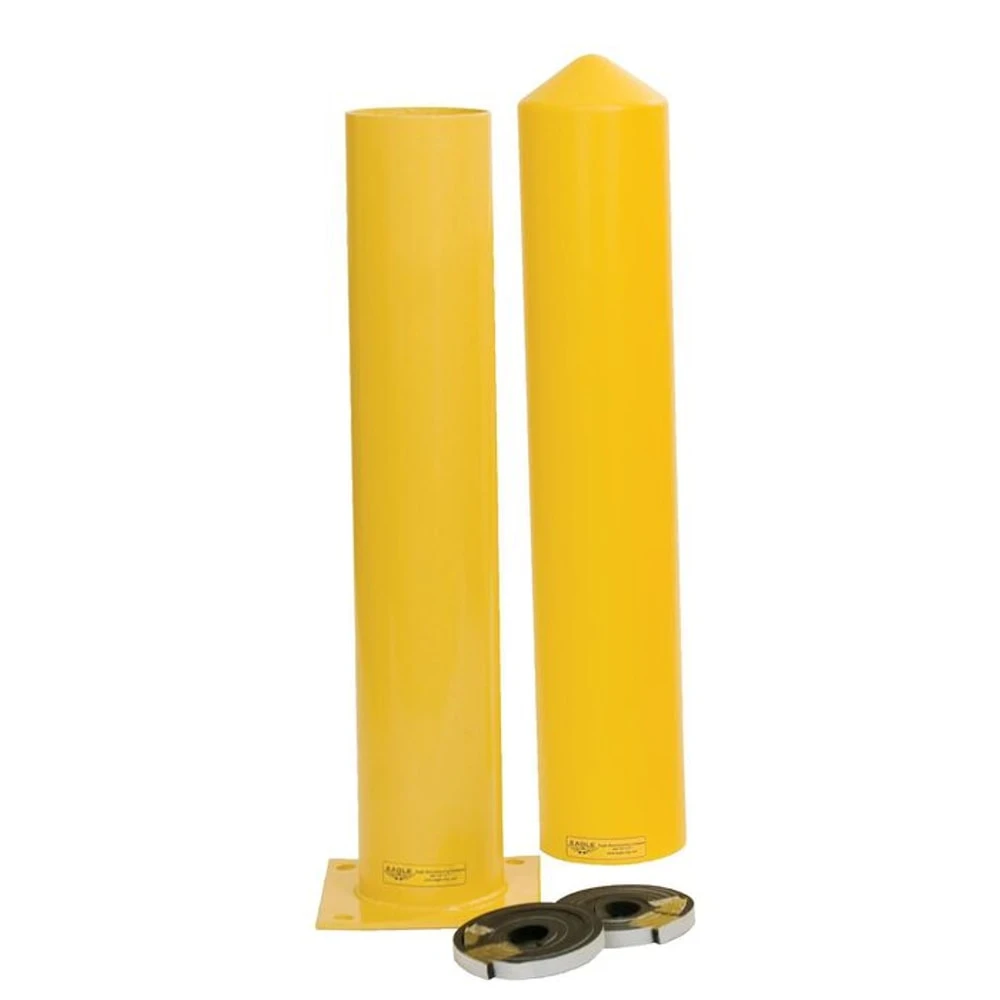 EAGLE 1743PS All-in-One 4 In Steel Bollard Post & Poly Post Sleeve 36 In High Combo | AG8ECB