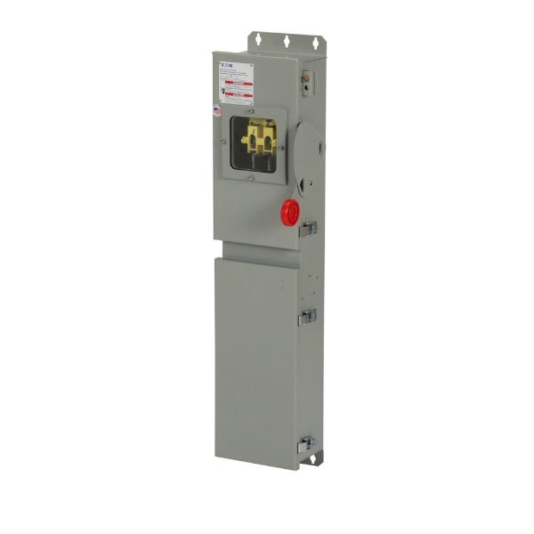 Interruptor de seguridad con fusible de un solo paso para puerta doble, lado de carga con indicador de voltaje, 800 A