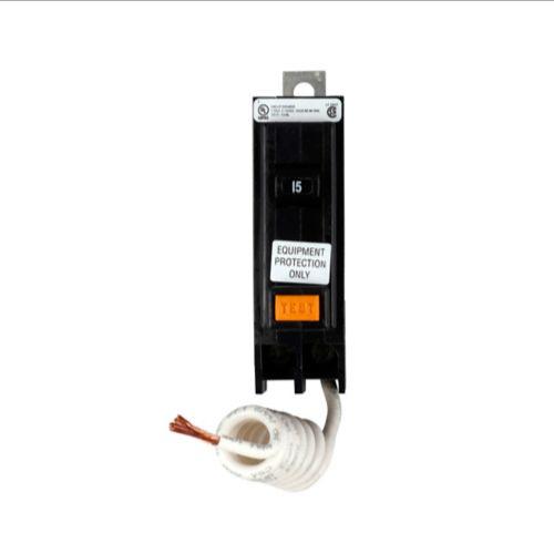 Equipment Breaker, 120 VAC, 15A, 22 kA, 1P, Non-Interchangeable/Thermal Magnetic Trip