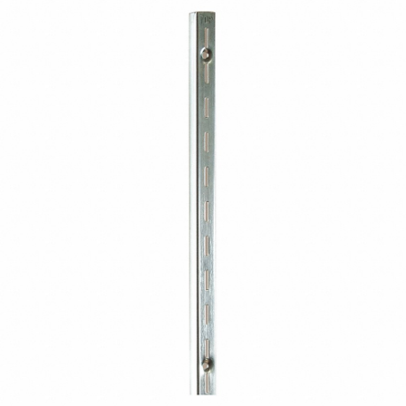 Single Slotted Standard, Single, 1 Inch Slot Spacing, 1/2 Inch Slot Length, Zinc-Plated