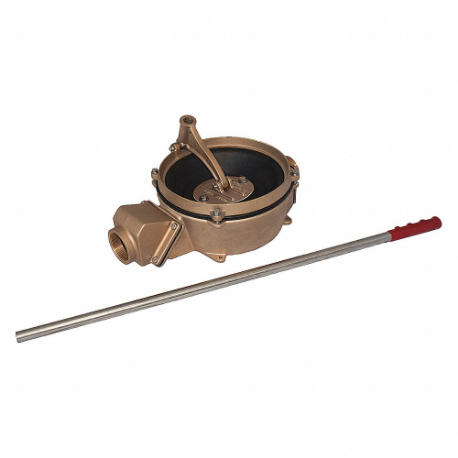 Hand Pump, Bronze, 2 Inch Fluid Connection Size, NPT, Buna-N