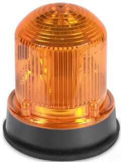 LED Flashing Beacon, 24V, Amber, 0.06A Rating