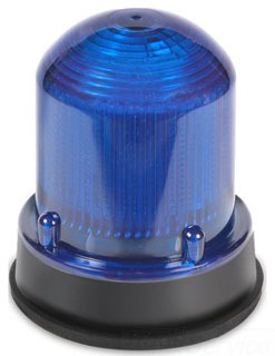 Baliza LED fija, azul, 24 V