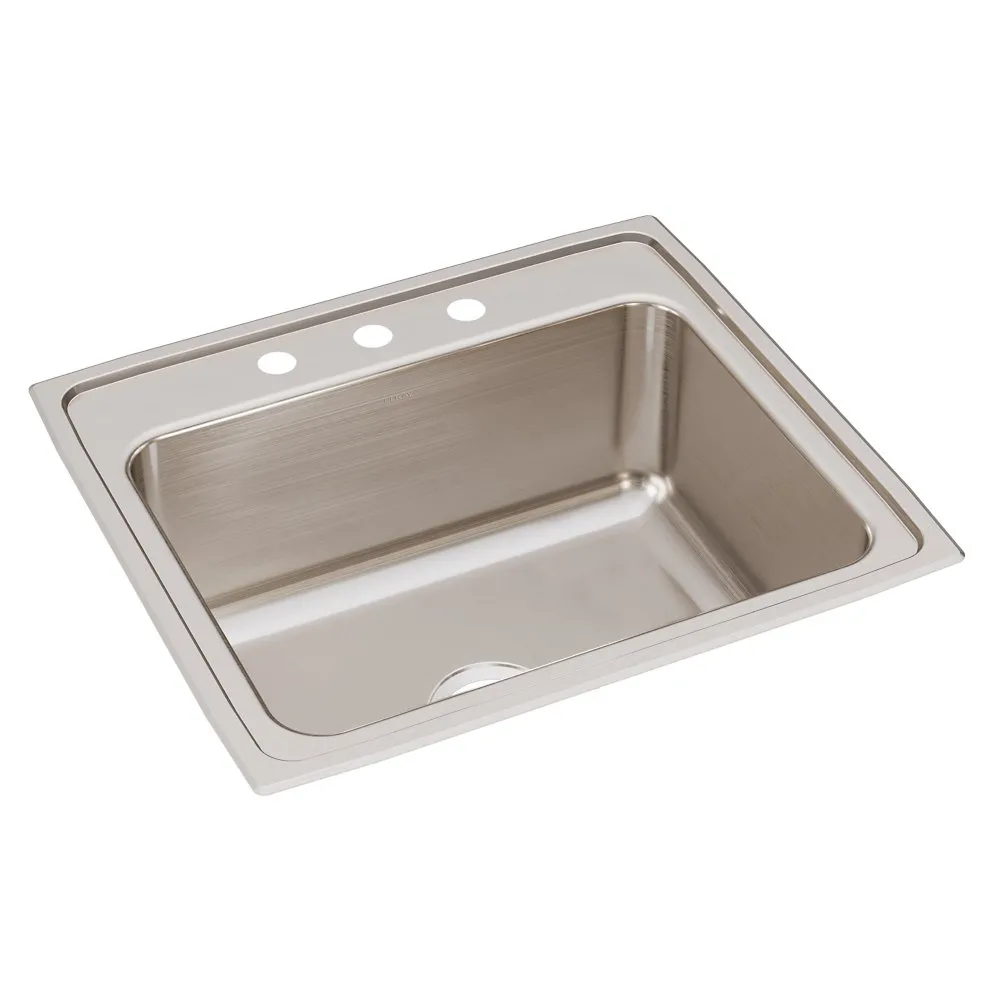 ELKAY DLR2522103 Drop-in Sink With Faucet Ledge 25 Inch Length | AC8HPG 3AEG4