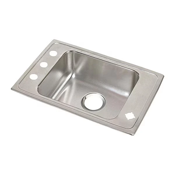 19-1/2 Inch W x 31 Inch L x 4 Inch H, Drop-In, 18 ga. 304 Stainless Steel