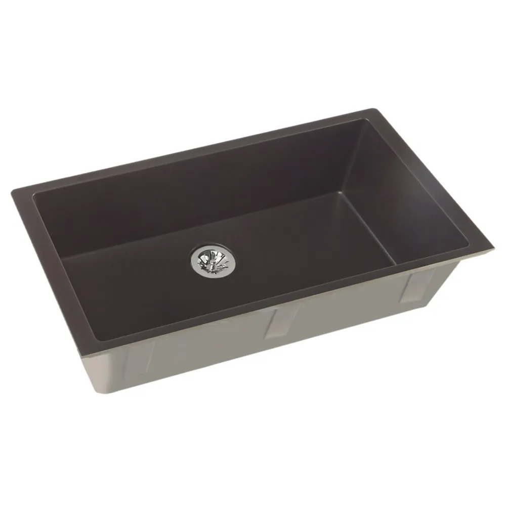 35-7/8" x 19" x 9" Single Bowl Undermount Kitchen Sink with Perfect Drain