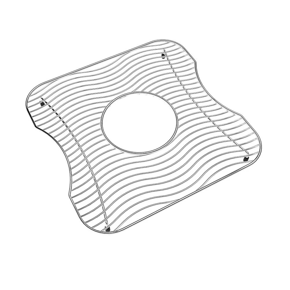 底部網格，不銹鋼，尺寸為 13 x 13 x 1 英寸