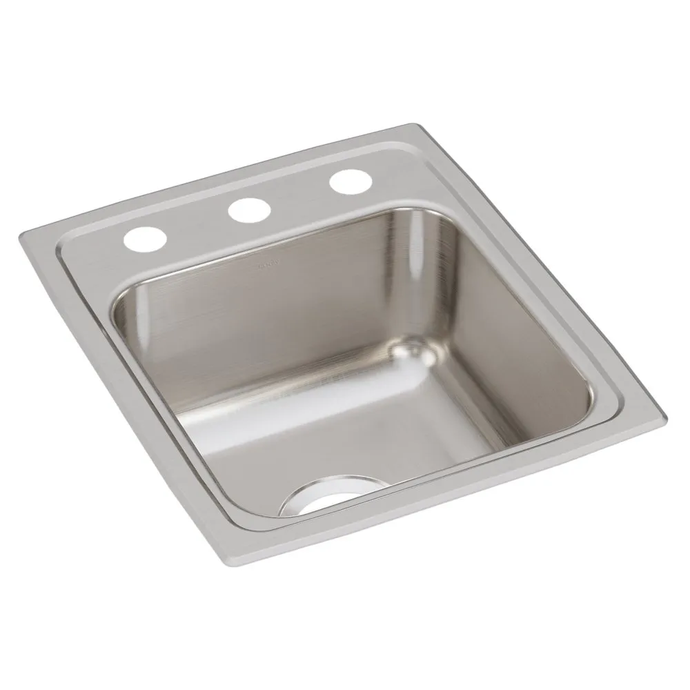 ELKAY LR15173 Drop-in Sink With Faucet Ledge 15 Inch Length | AC2JDT 2KLF8
