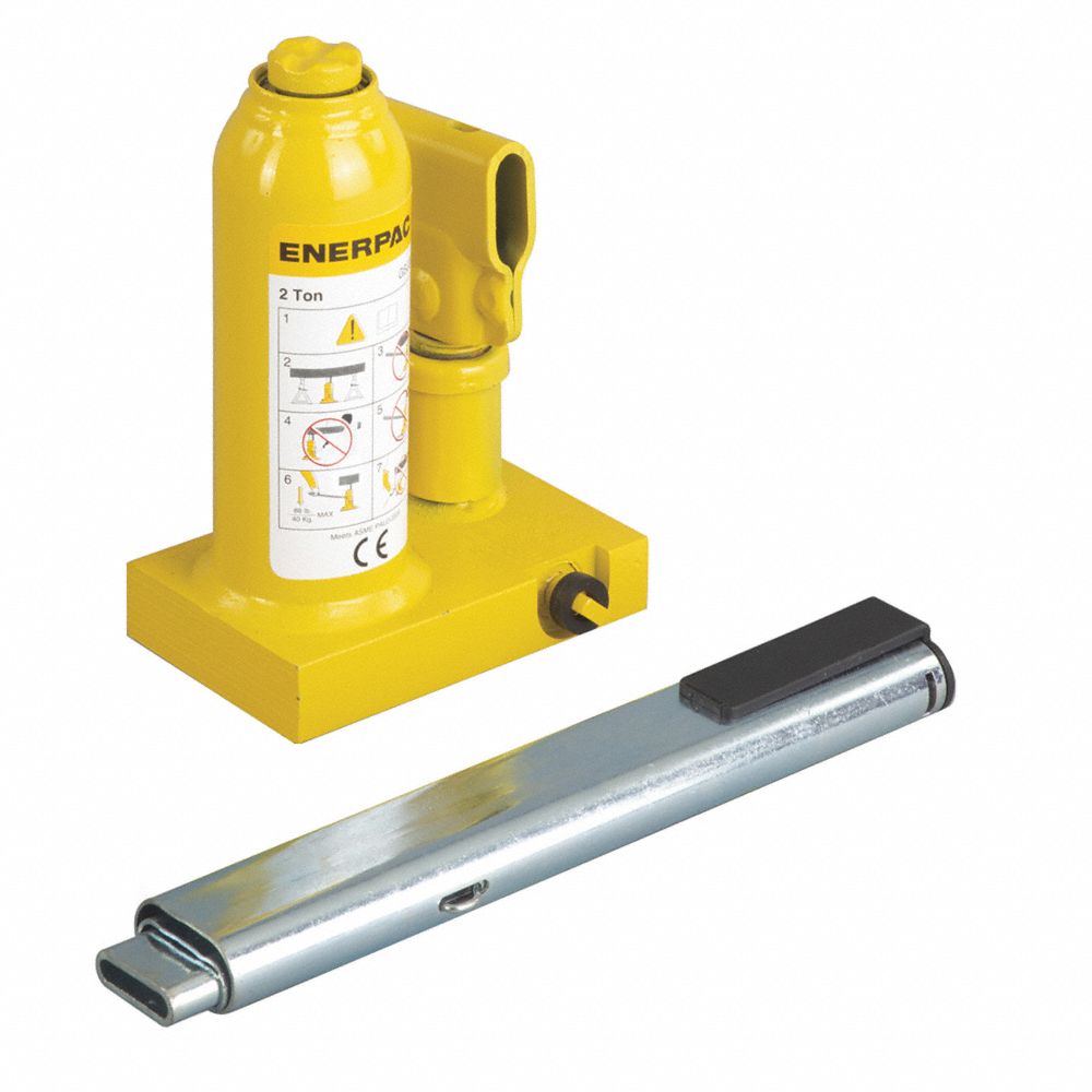 Hydraulic Steel Bottle Jack, With 2 Ton Lifting Capacity, Size 4-9/16 x 3 Inch