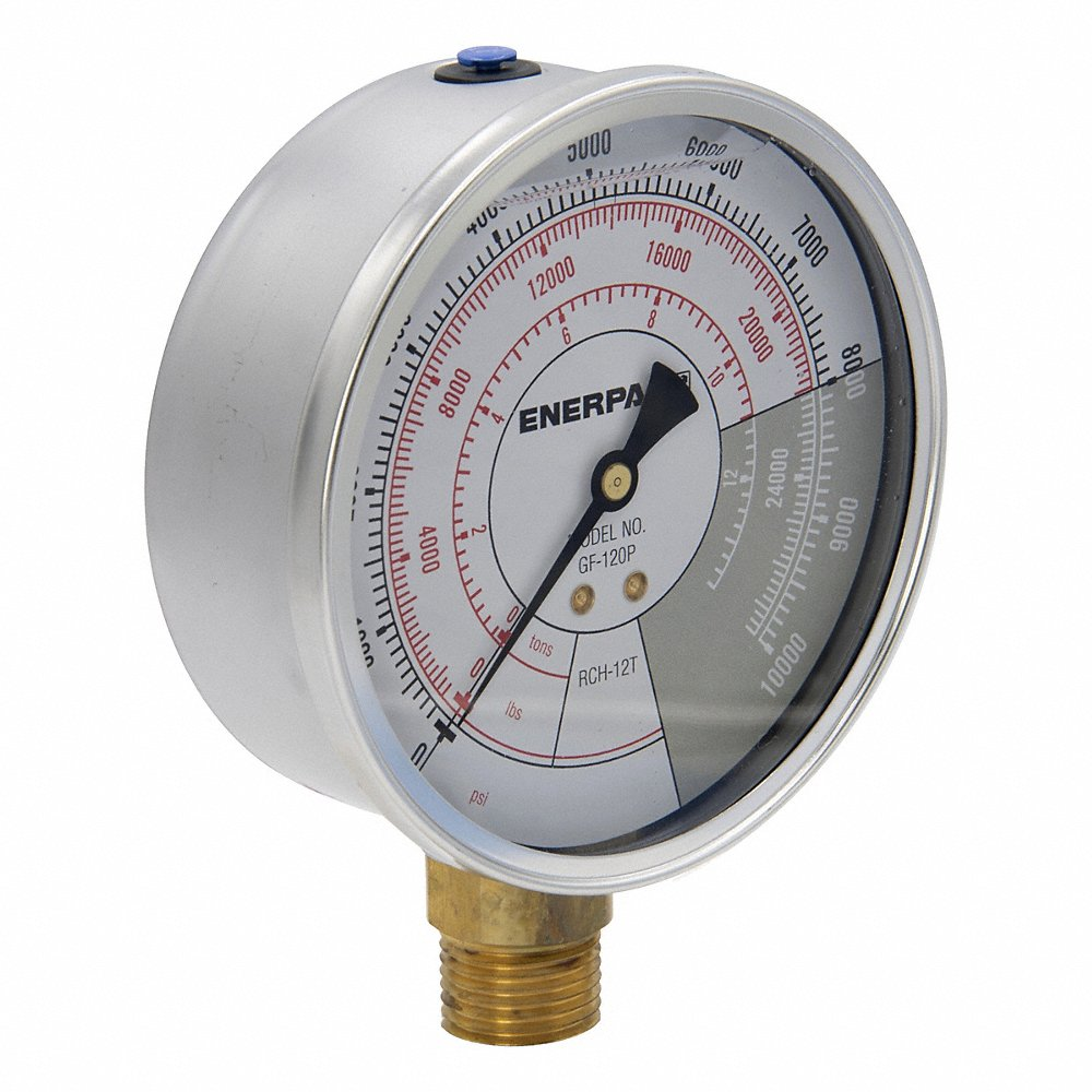 ENERPAC GF120P Gauge, Liquid Filled | CM9JFQ