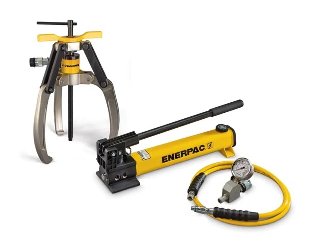 ENERPAC LGHS310H Puller, Lock Grip, Hydraulic Set, 3 Jaw, 10T, Hand Pump | CM9KHE