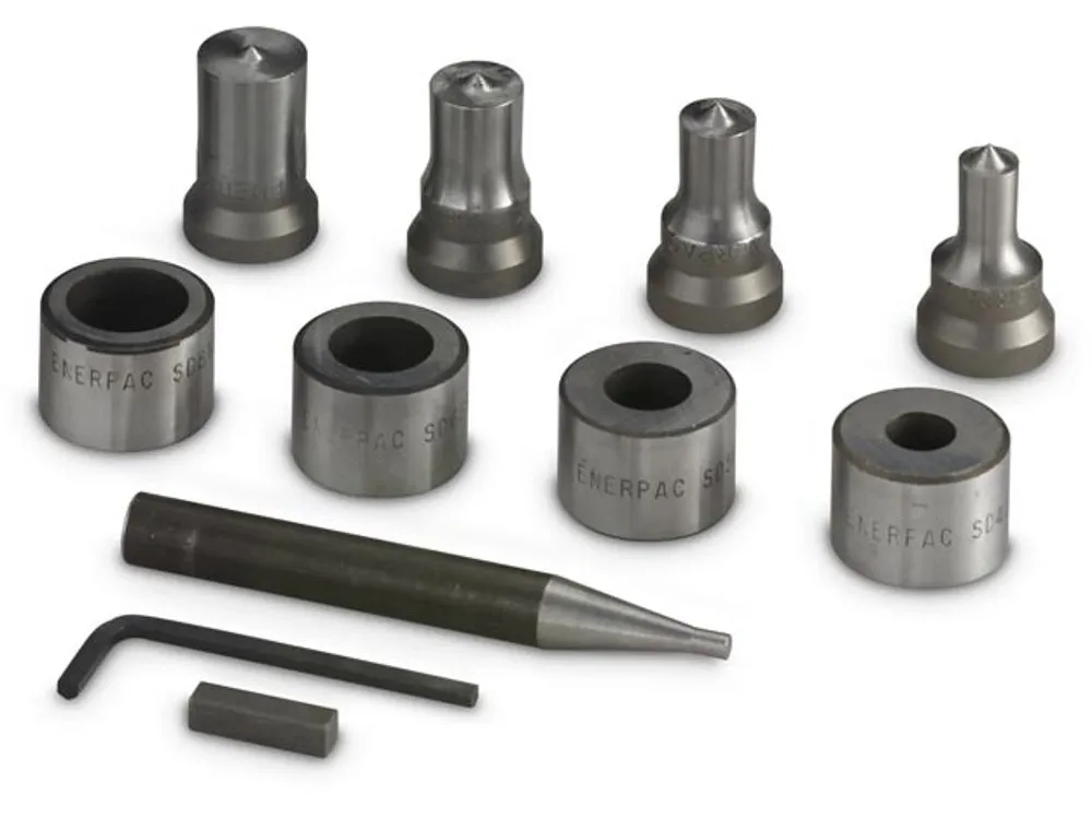 Hydraulic Punch and Metric Die Set, 35 Ton