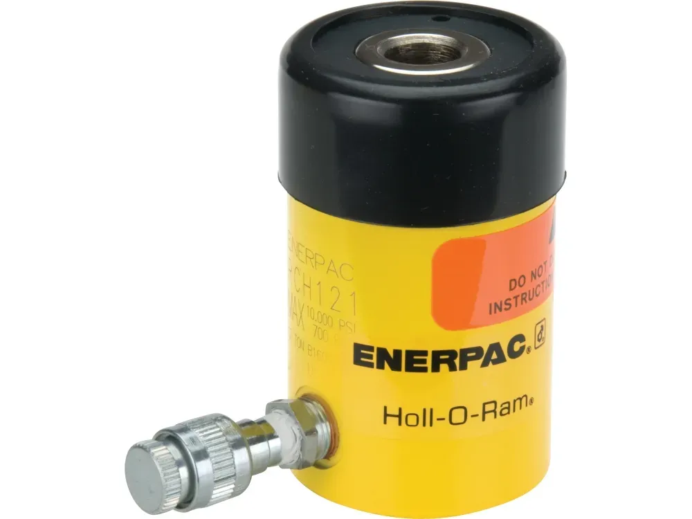 ENERPAC RCH120 Single Acting Hydraulic Ram, Steel Body, 12 Tons, 10000 PSI | AC2XLJ 2NWJ2