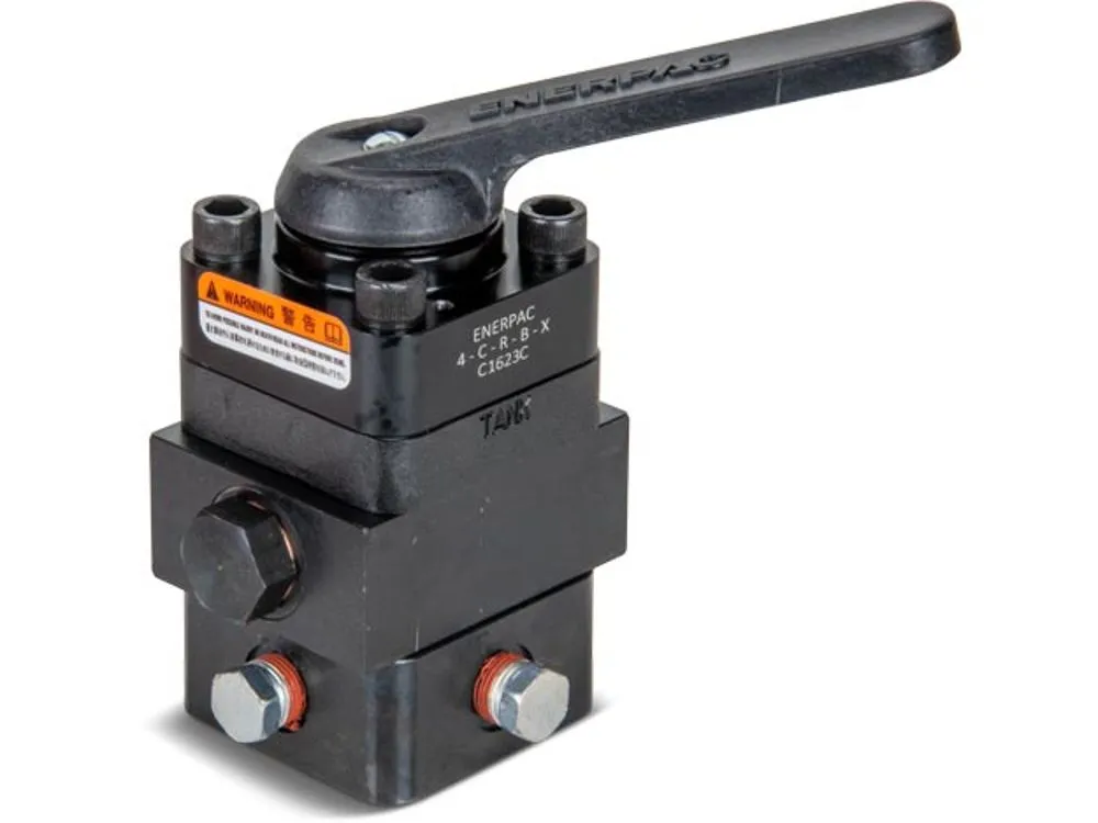 ENERPAC VC20L Control Valve, Manual, 4-way, 3-position, Closed Center, Locking | AH9ZAQ 46C613