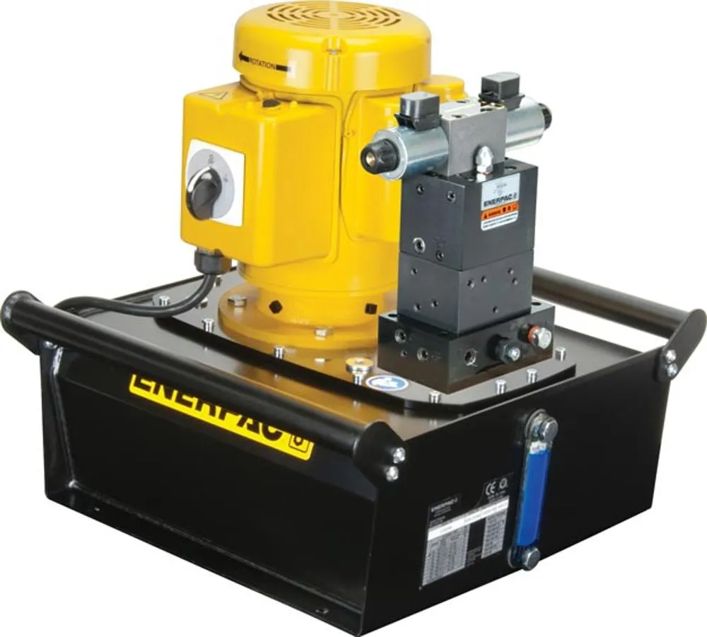 ENERPAC ZE5320SG Electric Hydraulic Pump, 3/3 Solenoid Valve, 5 Gallon Usable Oil, 10000 PSI | AF8KRU 26VZ29