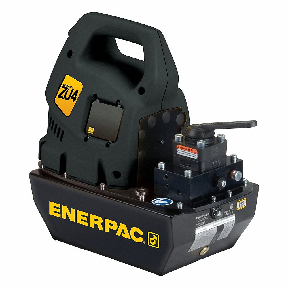 ENERPAC ZU4308LB Electric Hydraulic Pump, Pro, 3/2 Manual Valve, LCD Display, 115V, 2 Gallon Usable Oil | AE7YJV 6BU66