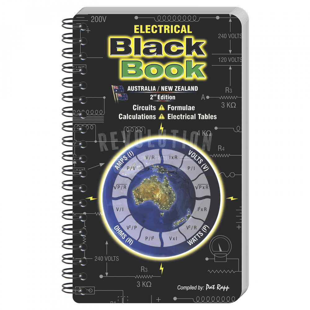 Libro negro eléctrico, 2.ª edición, tamaño de bolsillo, Australia/Nueva Zelanda