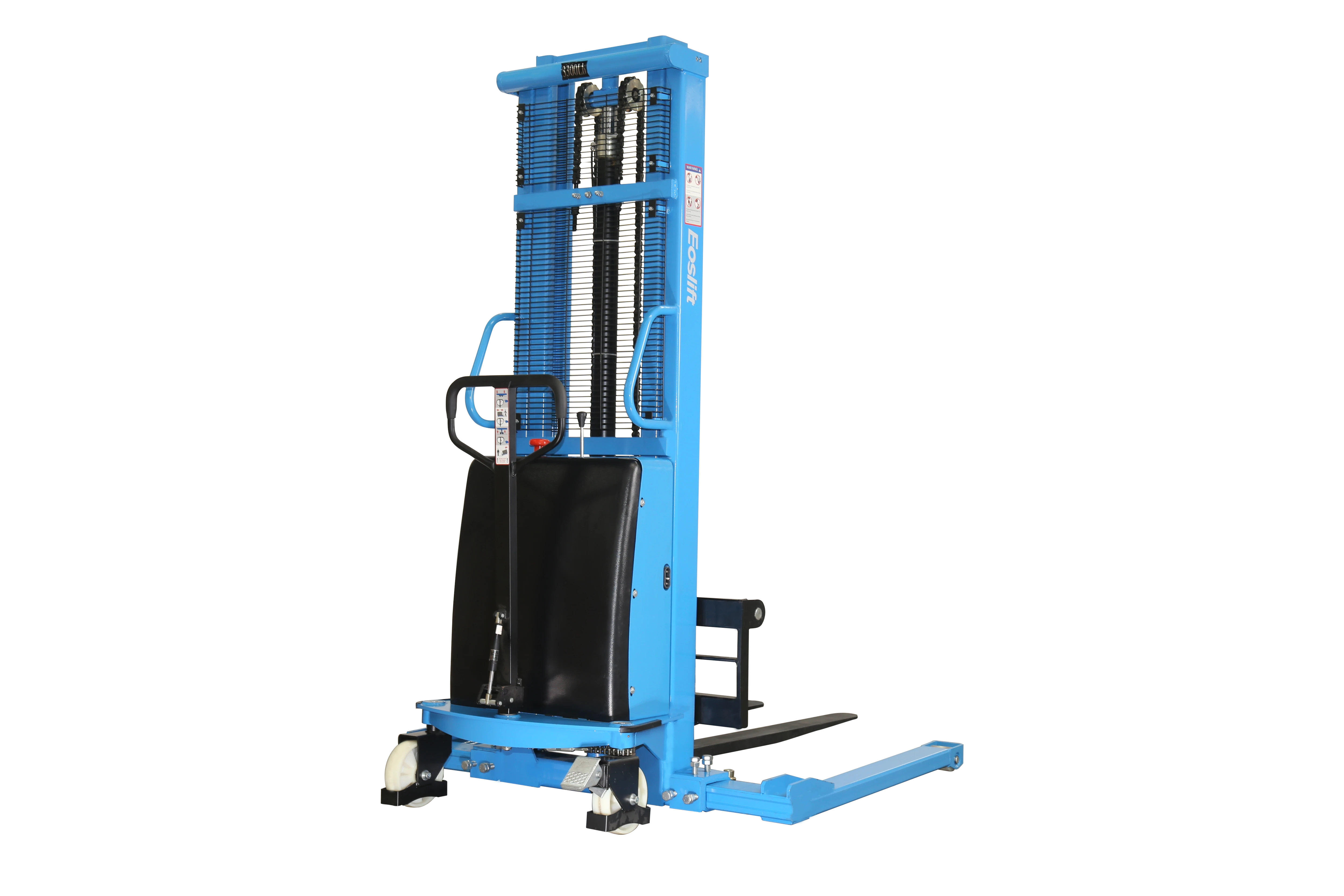 Lg Mobile Table w/Drp Lves, 2 Row Bin Rack, 8 Bins, Mid And Btm Grid Shlf