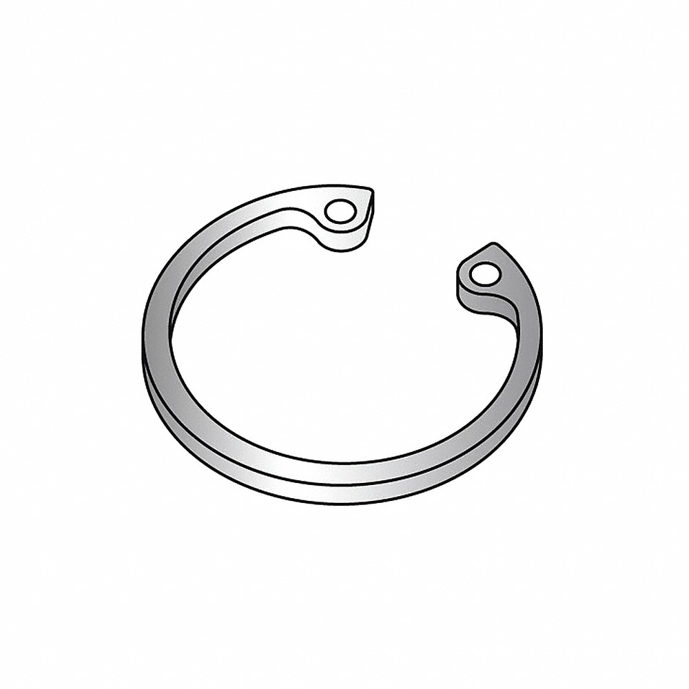 Retaining Ring, Carbon Steel, 0.062 Inch Thickness, Internal Type, 25PK