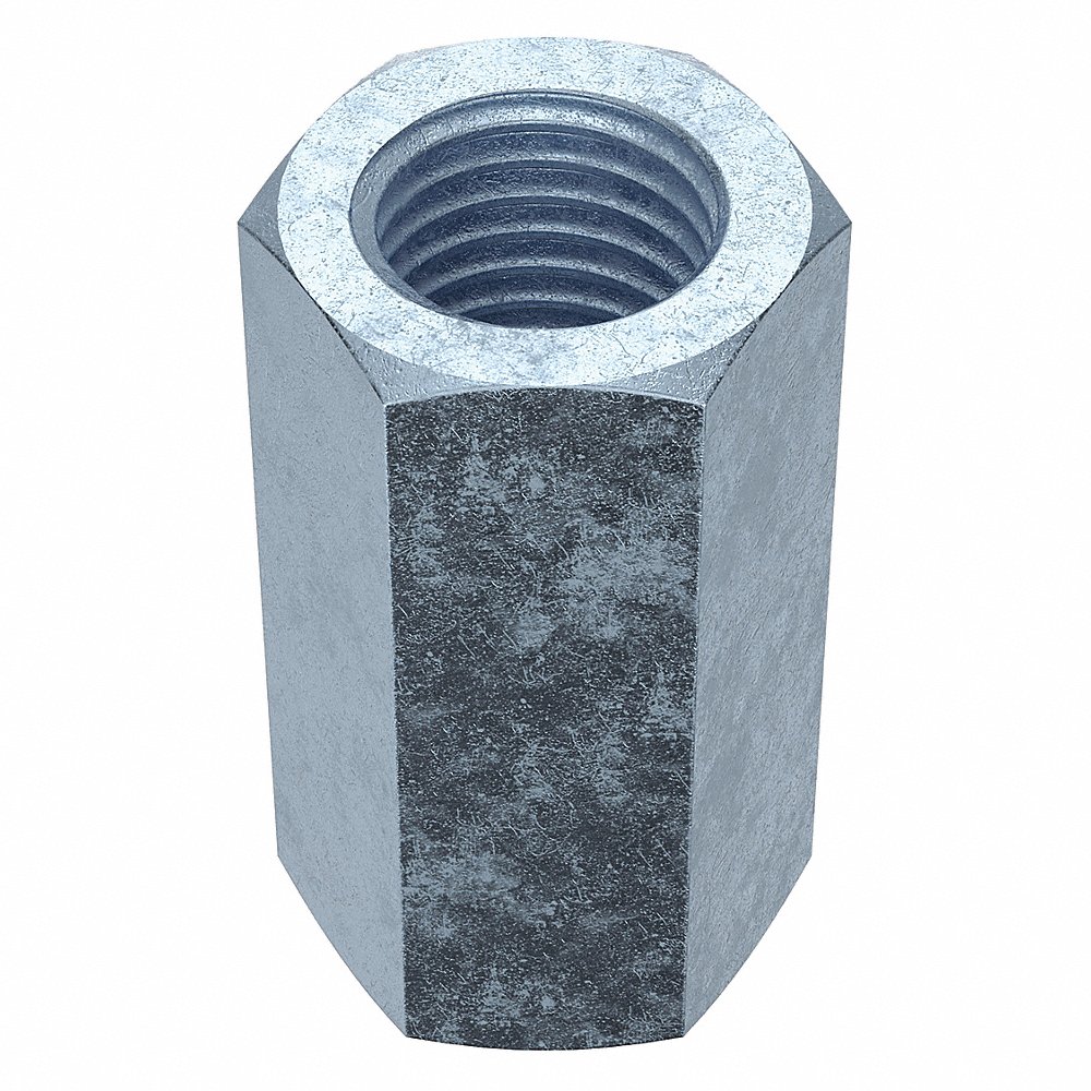 Coupling Nut, 36mm Length, M12-1.75 Thread Size