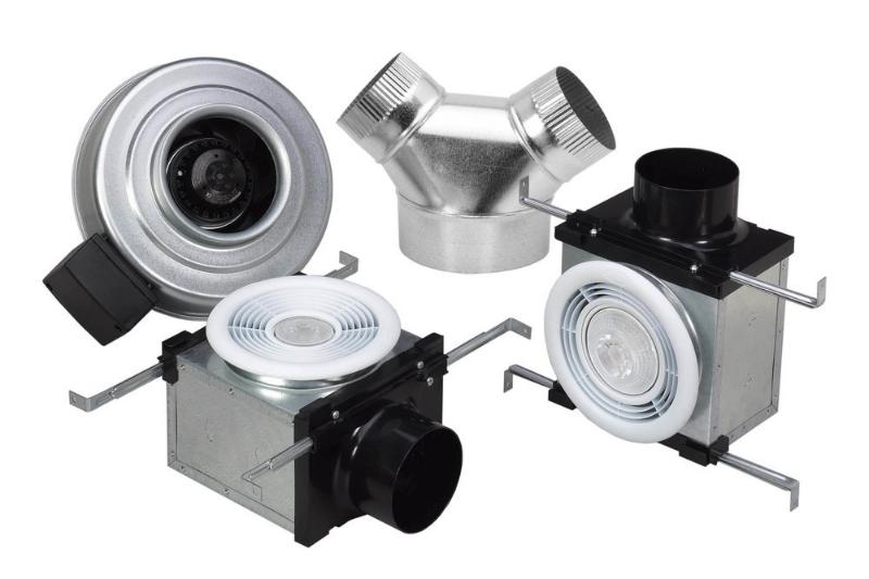 Fantech 44948 Bath Fan, 2 Grille With 6 & 11W LED, 270 cfm, 4 & 6