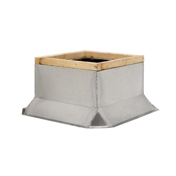 Non-Ventilated Roof Curb, 12 Inch Height, 25.5 Inch Inside Dia., Galvanized Steel