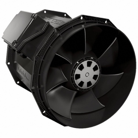 In-Line Duct Fan, 645 cfm Max, 8 Inch Size Duct, 96 W, 120 VAC