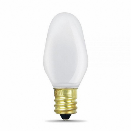 Bulb C7, Candelabra Screw, Candelabra Screw, 7 W, 2700K, 30 lm, 2 Pack