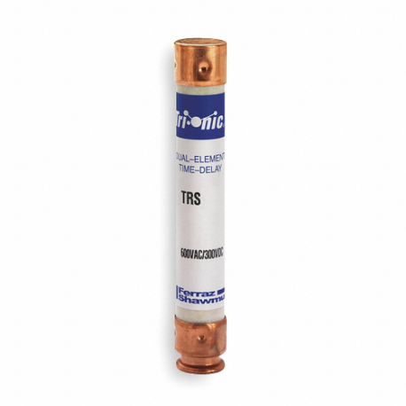Fuse, 2 1/4 A, 600 VAC, 5 Inch Length x 13/16 Inch dia Fuse Size, Cylindrical Body, TRS-R