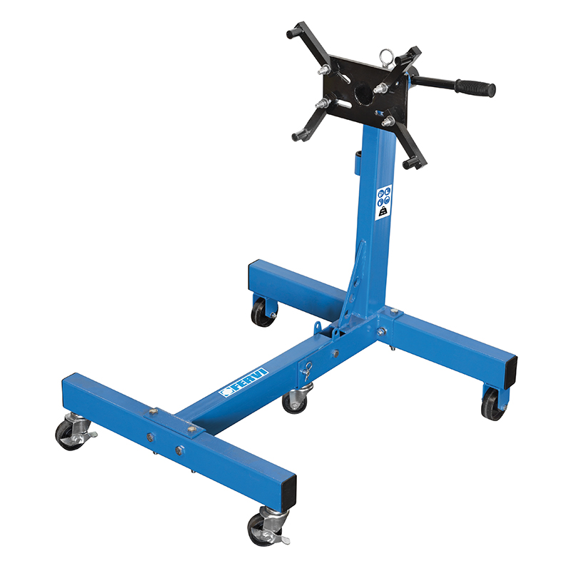 Engine Stand, 2 Swivel And 2 Fixed Wheels, 680Kg