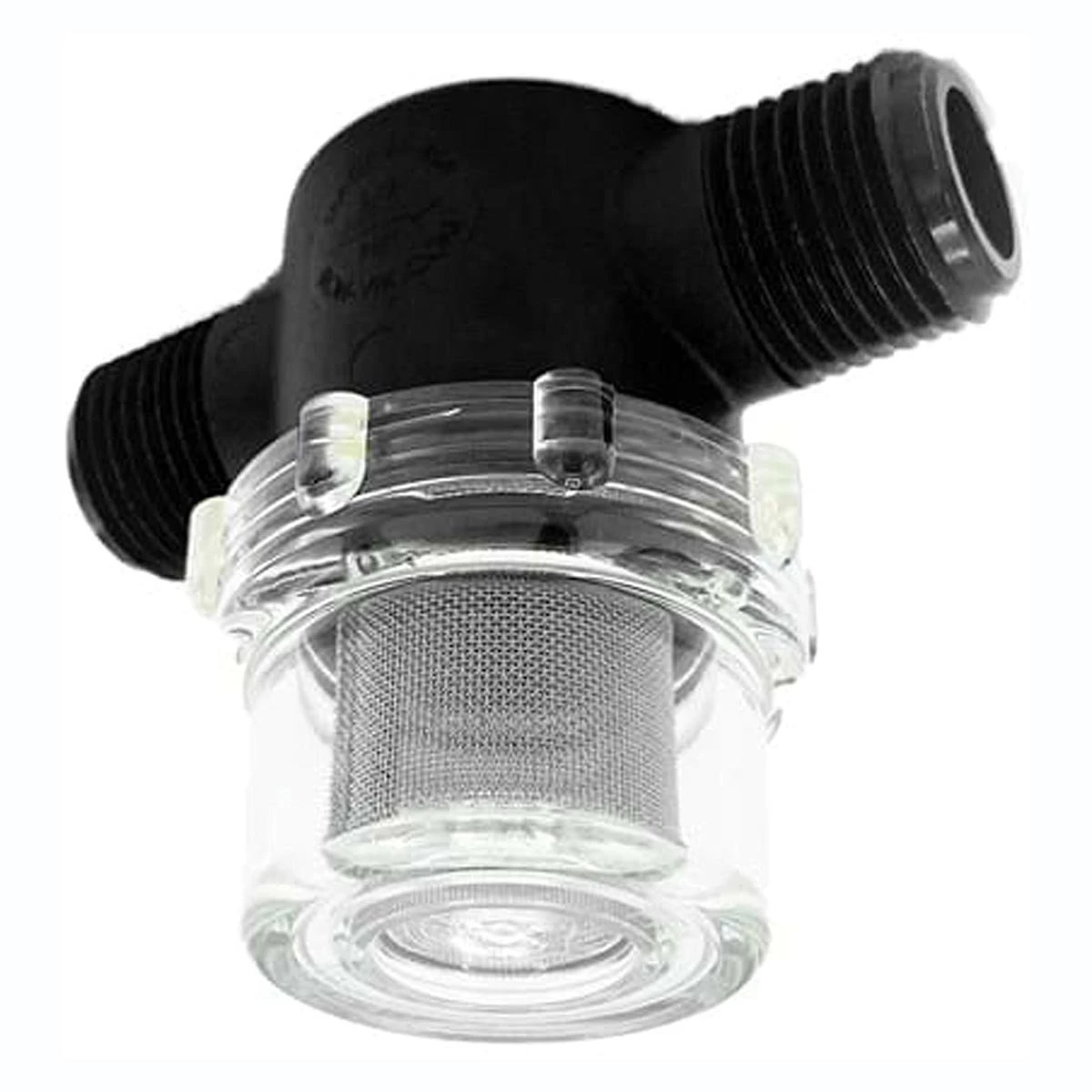 Replacment Inline Strainer, 1/2 Inch MNPT, 50 Mesh w/ Clear Bowl