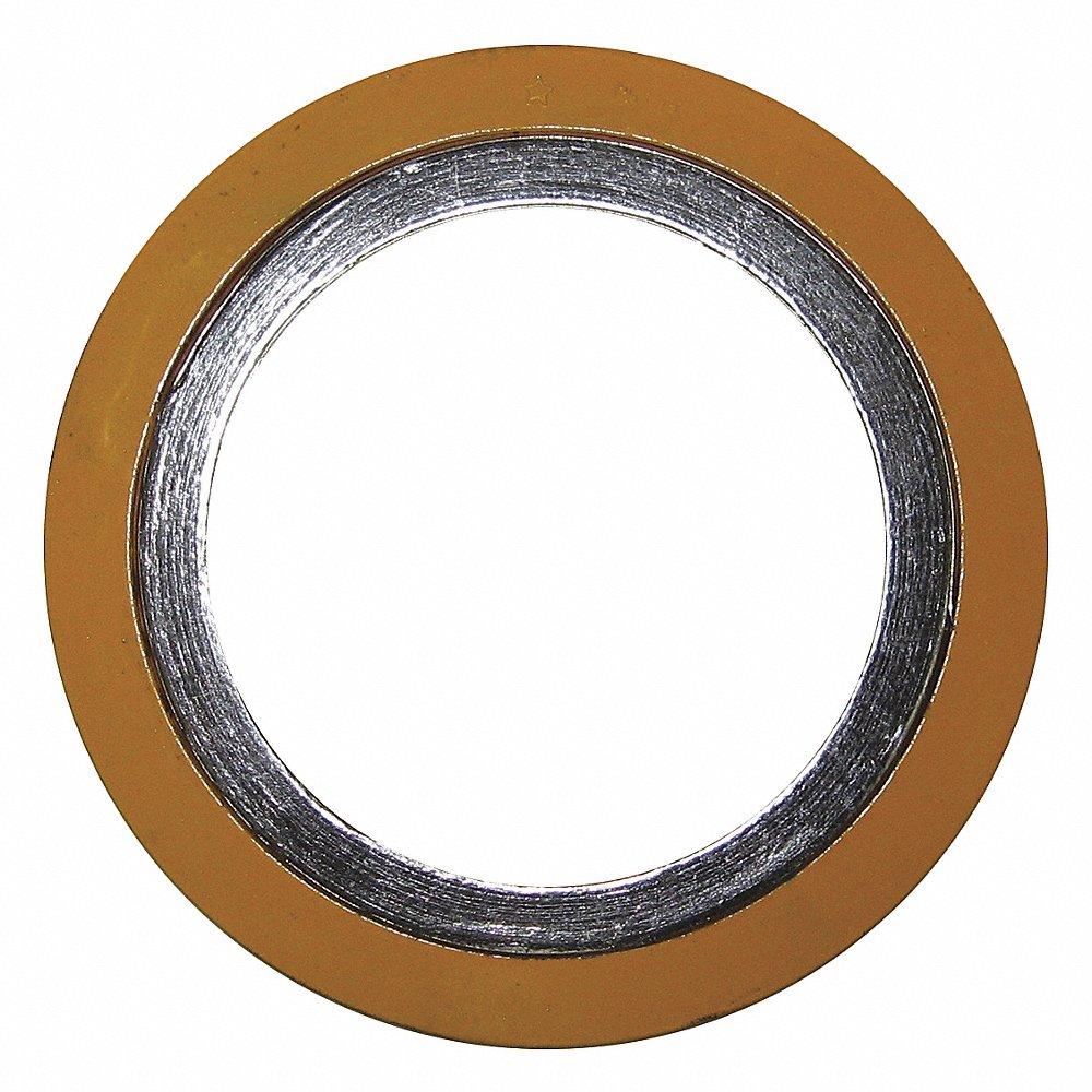 Spiral Wound Metal Gasket, 3/4 Inch Pipe Size, 3 Inch Outside Dia.