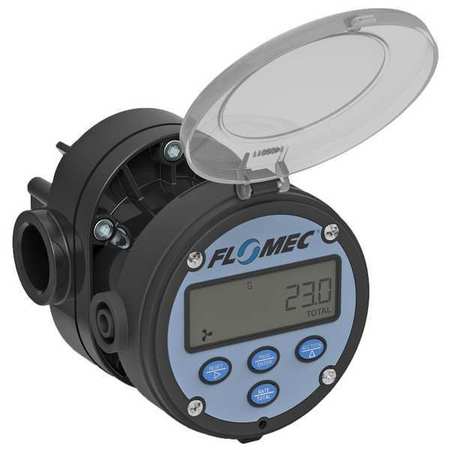 Elektronisk flowmåler, ovalt gear, 2.6 til 40 gpm flowområde, 1 FNPT