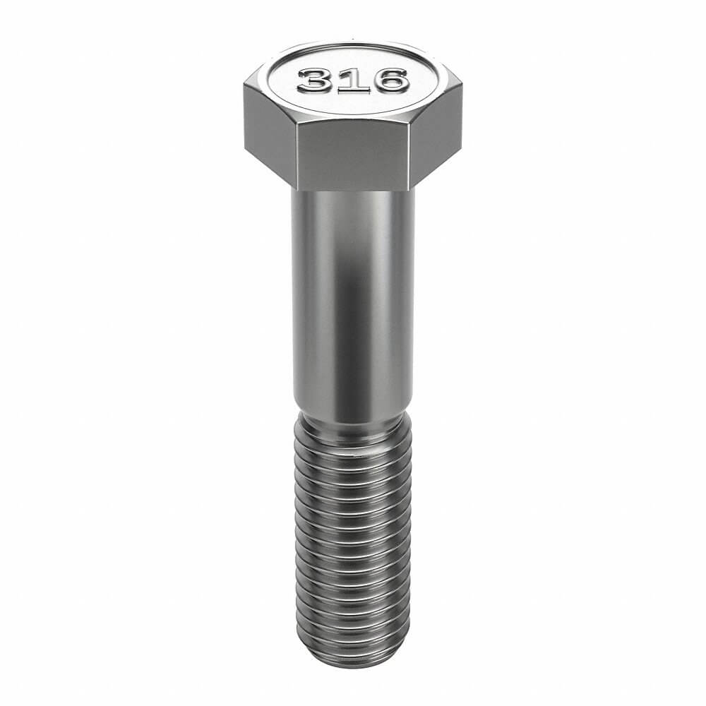 Hex Head Cap Screw, 3/4-10 X 3-1/2 Inch Size, Stainless Steel, Non Grade