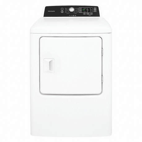 Dryer, Electric, White, 6.7 Cu Ft Capacity